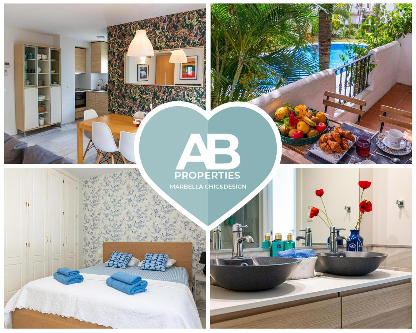 Ab Properties - Design Penthouse Marbella - Puerto Banus - Golden Mile - Pool And Tropical Garden View Екстер'єр фото